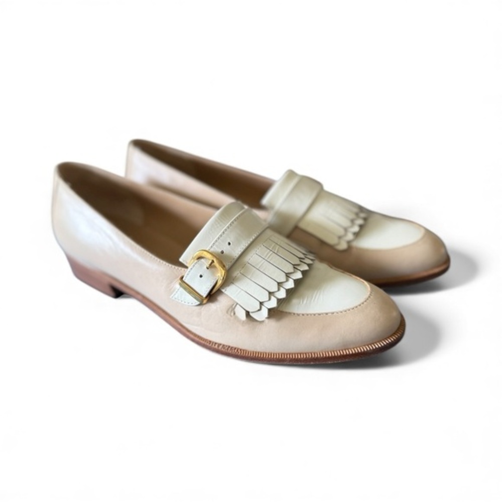 Salvatore Ferragamo two tone loafers
